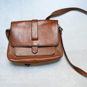 Fossil leather crossbody